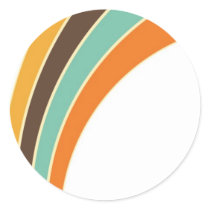 Painting in retro colors stickers