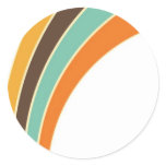 Painting in retro colors stickers