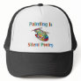 Painting is silent poetry Artist Hat