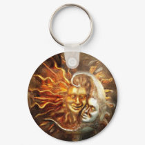 Painting : Lunar Loves Solar keychains