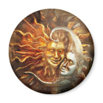 Painting : Lunar Loves Solar Fridge Magnets