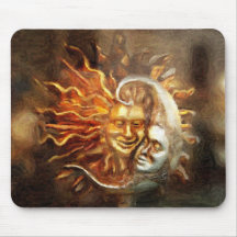 Painting : Lunar Loves Solar Mousepads