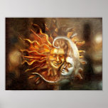 Painting : Lunar Loves Solar Poster