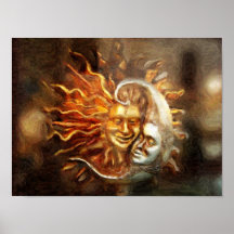 Painting : Lunar Loves Solar Poster