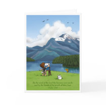 Painting Mountains Greeting Card