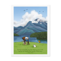 Painting Mountains Postcard
