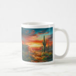 Painting Of A Colorful Desert Sunset Painting Mugs