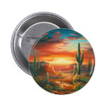 Painting Of A Colorful Desert Sunset Painting Pins