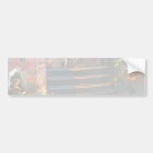 Painting Of A Fancy European Villa Bumper Sticker