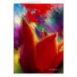 Painting of Orange Tulip Greeting Card