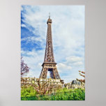 Painting of the Eiffel Tower Print