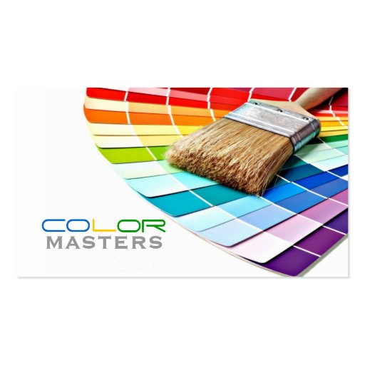 Painting, Painter, Construction, Design Business Cards (front side)