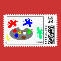Painting Pallete postage