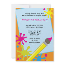 Painting Party Easel Invitations invitation