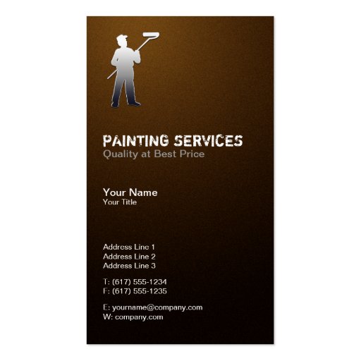 50,000+ Painter Business Cards and Painter Business Card Templates Zazzle