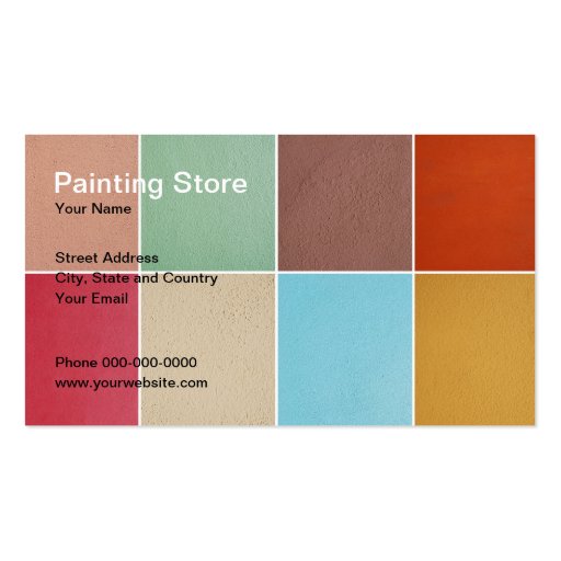 Painting Store Business Card (front side)