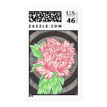 Painting the Peony Red stamps