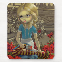"Painting the Roses Red" Mousepad