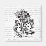 Painting the Roses Red Refrigerator Magnets