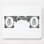 Painting the Roses Vintage Frame Mousepad
