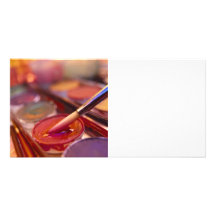 Painting With Colors Personalized Photo Card