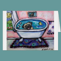 paintingpugpinkbath2 cards