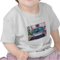 paintingpugpinkbath2 tshirts