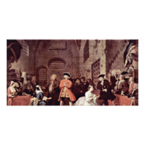 Paintings By John Gay'S Beggar'S Opera "Scene V" Personalized Photo Card