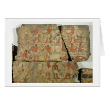 Paintings from the Tomb of Metjetji, from Saqqara, Cards