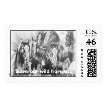Paints at the Roundup by wildwindart.com postage