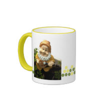 Painty the Garden Gnome mugs by steppeland Painty the Garden Gnome mugs