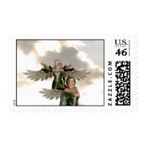 Pair of Angels  Postage Stamp