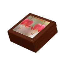 Pair of Bleeding Hearts Flowers gift boxes
