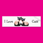 Pair of Cats Bumper Stickers