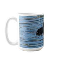 Pair of Coots Swimming on Lake Mugs