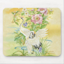 Pair of Cranes Mousepad mousepads
