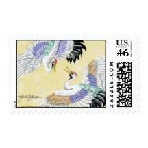 Pair of Cranes Postage M h