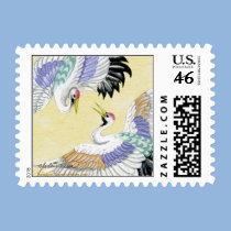 Pair of Cranes S stamps