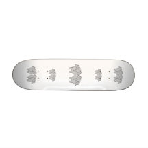 Pair of Cute Elephants. Couple. Skateboard Decks