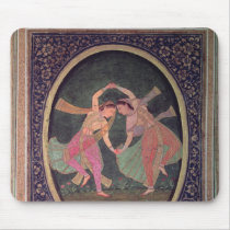 Pair of dancing girls performing a Kathak Mouse Pad