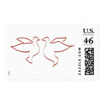 Pair Of Doves Wedding postage