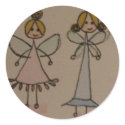 Pair of fairies stickers by emilyart Pair of fairies stickers
