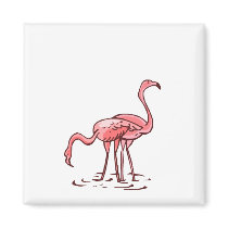 Pair of Flamingos magnets