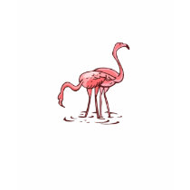 Pair of Flamingos t-shirts by BisforBirds Pair of Flamingos t-shirts
