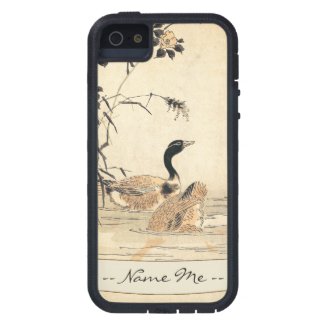 Pair of Geese with Camellias vintage japanese art Case For iPhone 5/5S