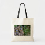 Pair of Golden-winged Warblers with nest Canvas Bags