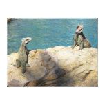 Pair of Iguanas Gallery Wrapped Canvas
