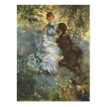 Pair of Lovers by Pierre Renoir postcards