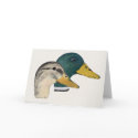 Pair of Mallard Ducks, Drake and Hen, Watercolor cards by dragling Pair of Mallard Ducks, Drake and Hen, Watercolor cards