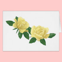 Pair of Pale Yellow Roses cards by White_Wedding Pair of Pale Yellow Roses cards